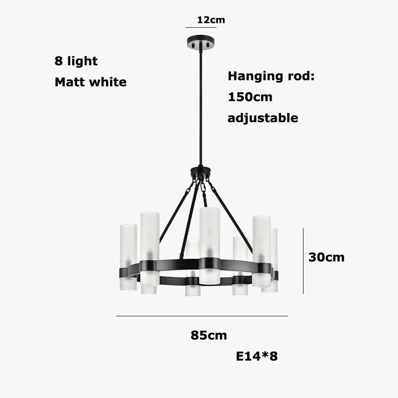 lustre led vintage américain à intensité variable pour un éclairage unique