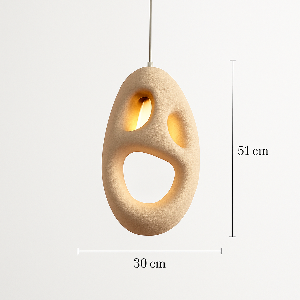 lustre led wabi sabi designer pour décoration maison