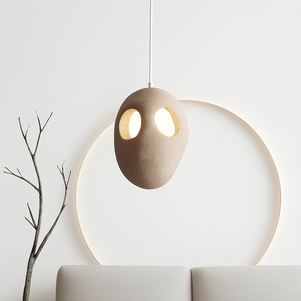 lustre led wabi sabi designer pour décoration maison