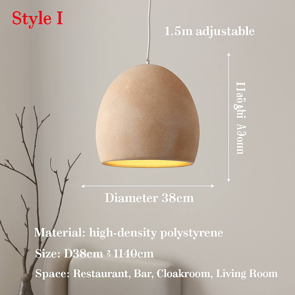 lustre led wabi sabi designer pour décoration maison
