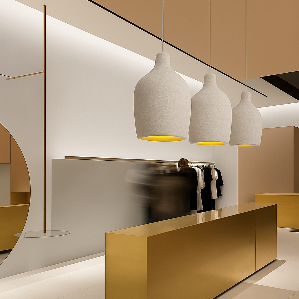 lustre led wabi sabi designer pour décoration maison
