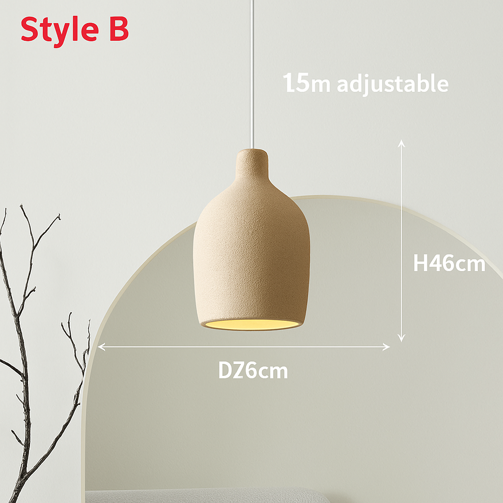 lustre led wabi sabi designer pour décoration maison