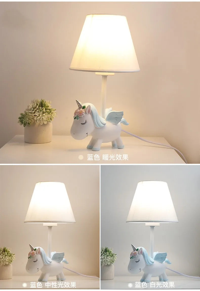 lustre licorne pour jardin d'enfants et chambre à coucher