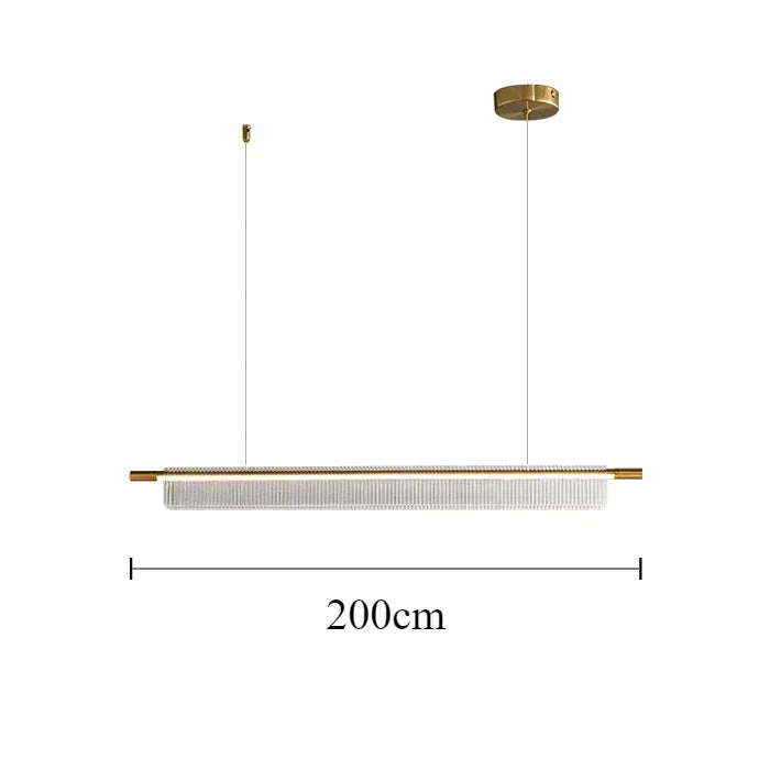 lustre linéaire moderne pour décoration intérieure et restaurant