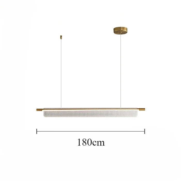 lustre linéaire moderne pour décoration intérieure et restaurant