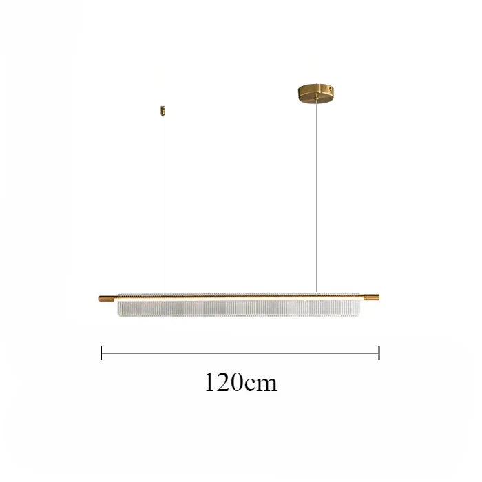 lustre linéaire moderne pour décoration intérieure et restaurant