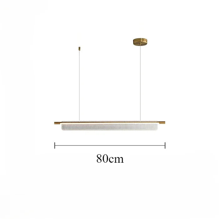 lustre linéaire moderne pour décoration intérieure et restaurant