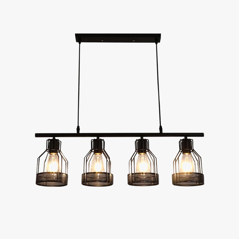 lustre loft rétro style industriel 3 4 5 têtes suspension