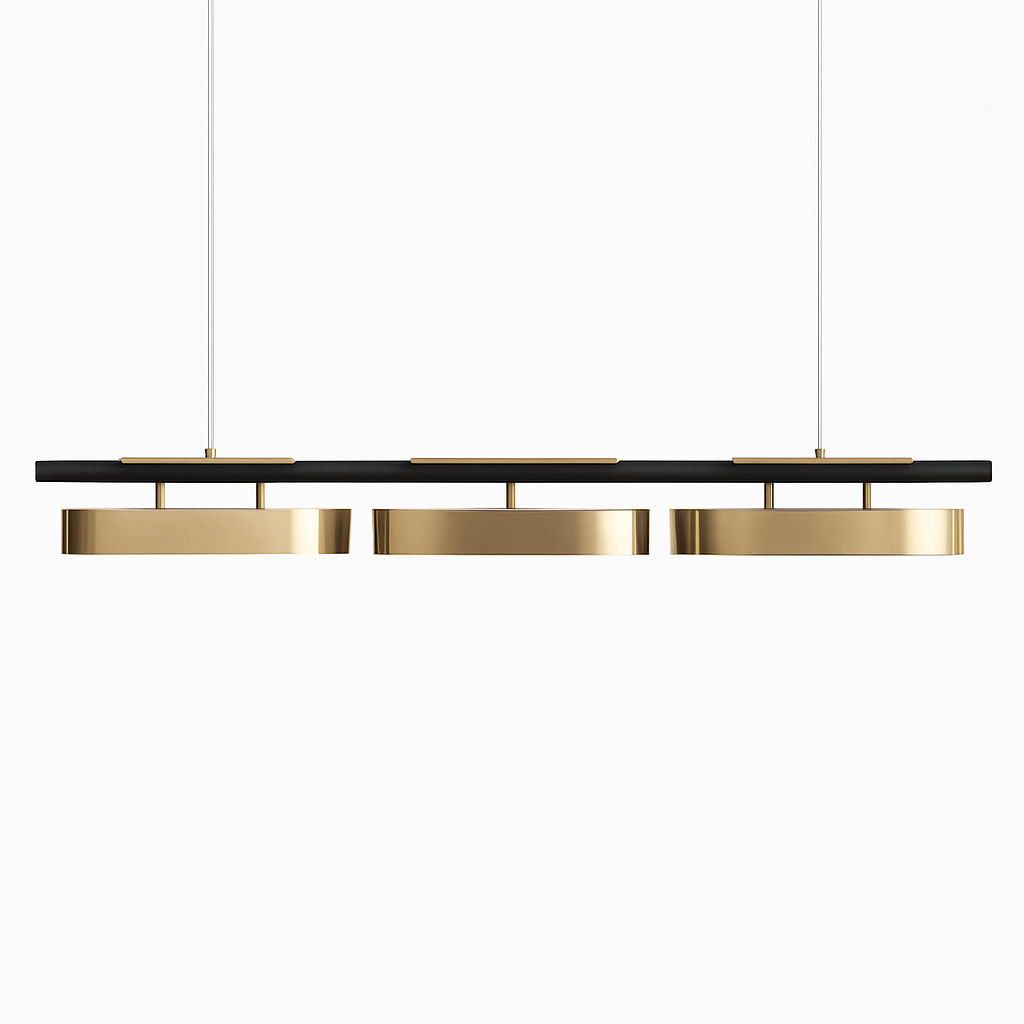 Lustre long de restaurant minimaliste moderne