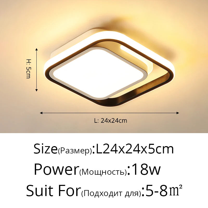 lustre luminaire led acrylique mince pour décoration maison