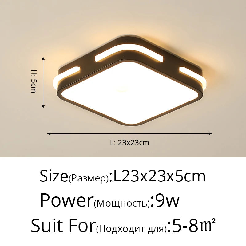 lustre luminaire led acrylique mince pour décoration maison