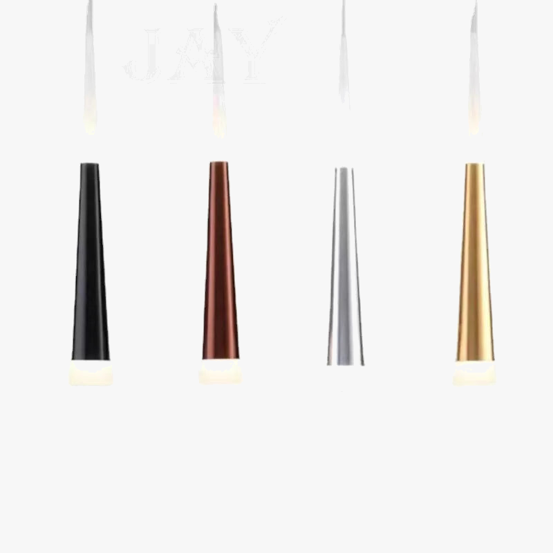 lustre lumineux conique à led design moderne nordique