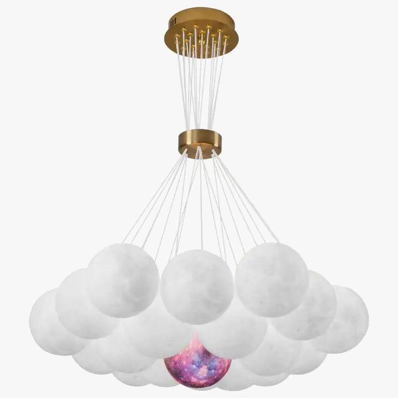 lustre lumineux nuage pour chambre d'enfants décorative