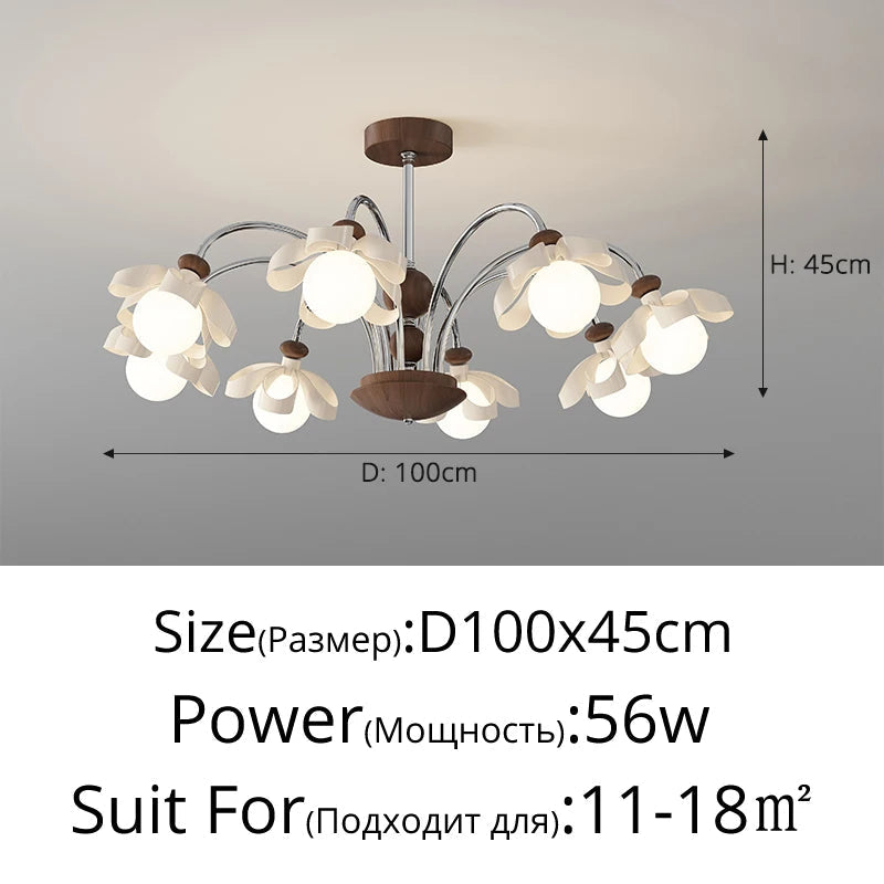 lustre médiéval à fleurs style rétro pour ambiance agréable