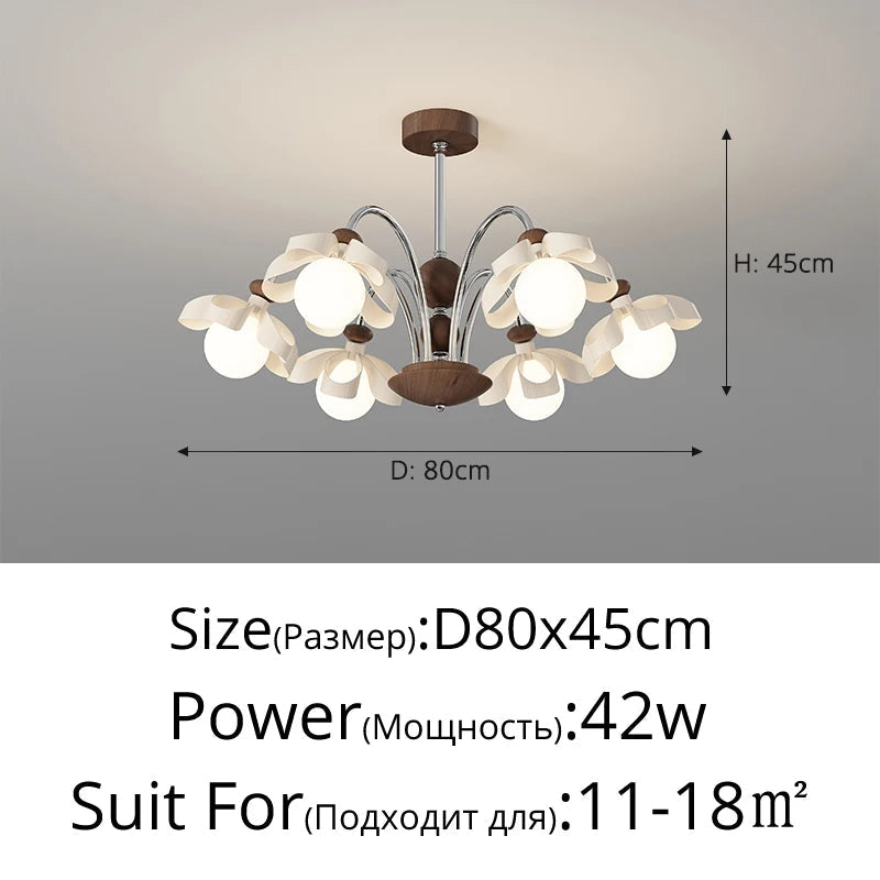 lustre médiéval à fleurs style rétro pour ambiance agréable