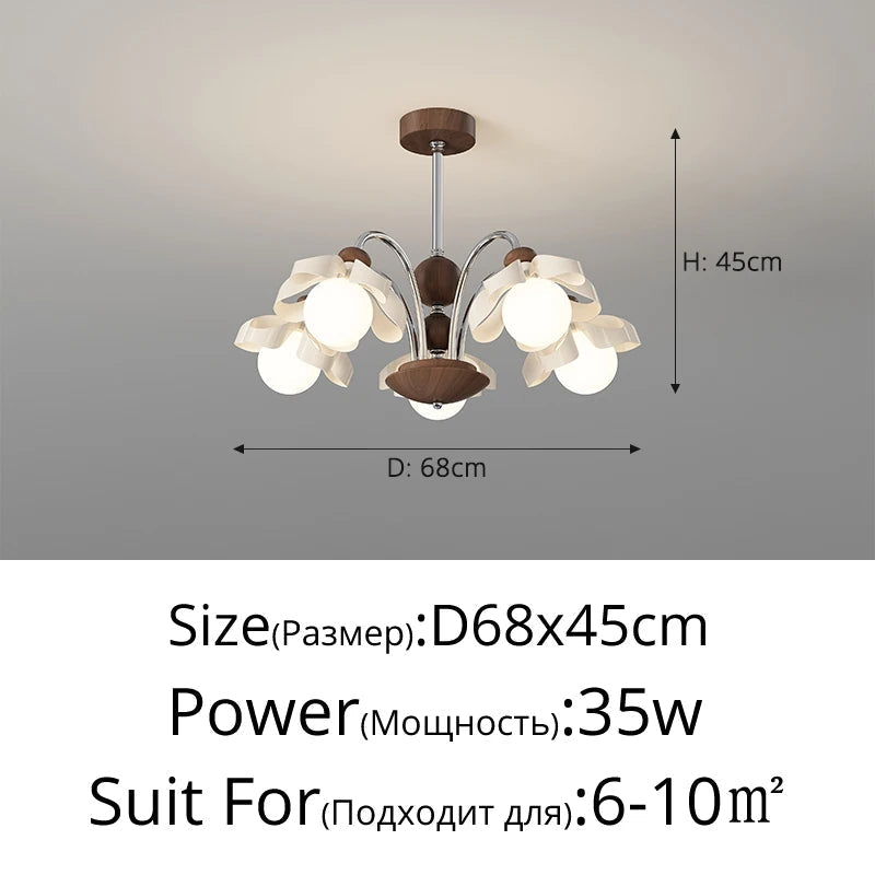 lustre médiéval à fleurs style rétro pour ambiance agréable