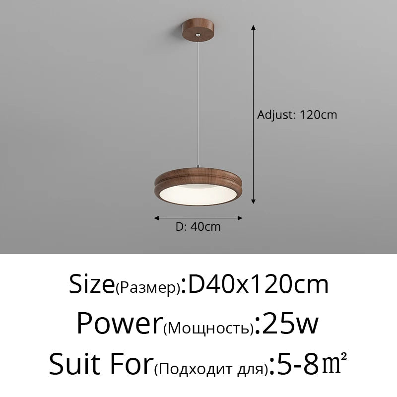 lustre médiéval lampe bar style japonais en rondins suspendue