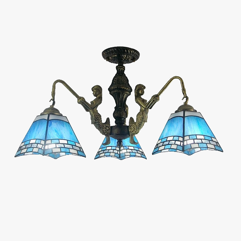 lustre méditerranéen tiffany sirène pour intérieur créatif