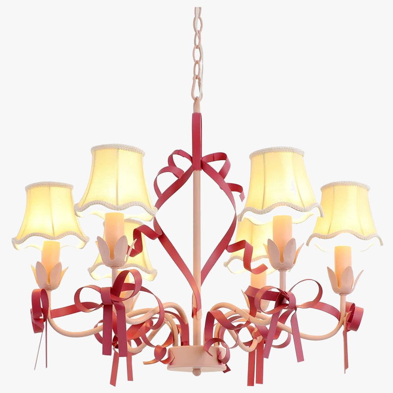 lustre mignon pour enfant style pastoral avec nœud