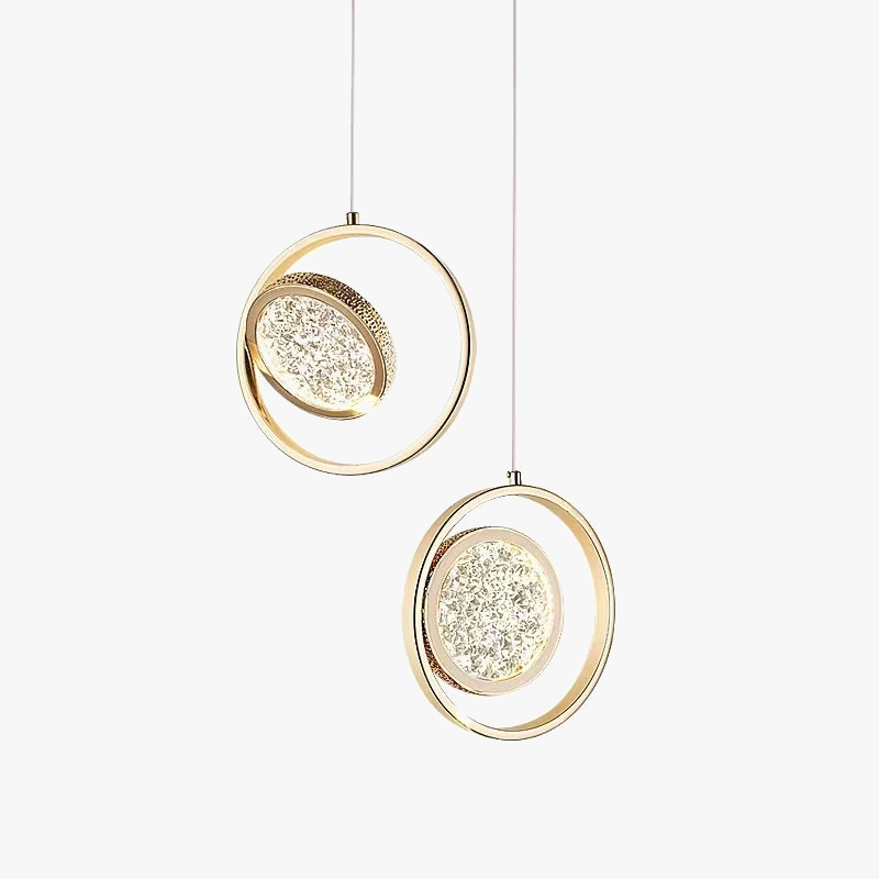 lustre minimaliste deluxe en anneau led pour villa