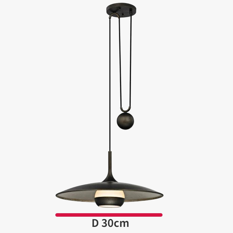lustre minimaliste design ovni pour restaurant et bar