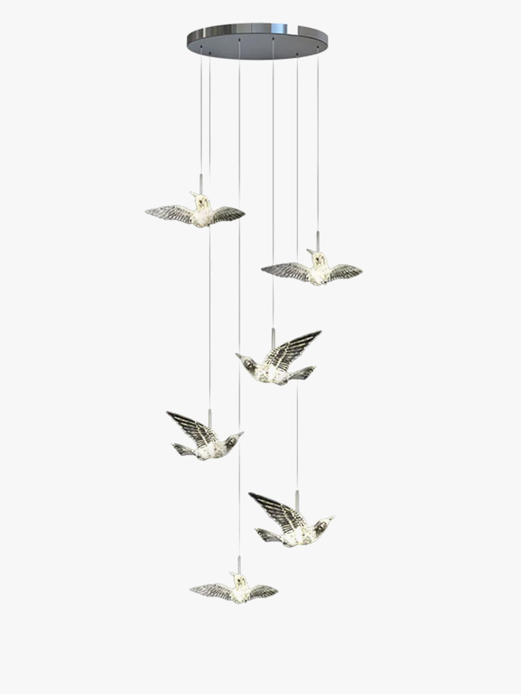 lustre minimaliste en acrylique pour éclairage intérieur moderne