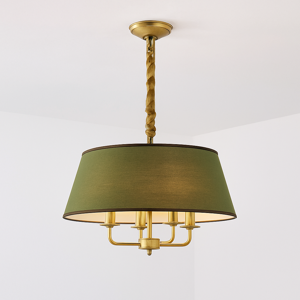 lustre minimaliste en tissu pour un éclairage moderne et élégant