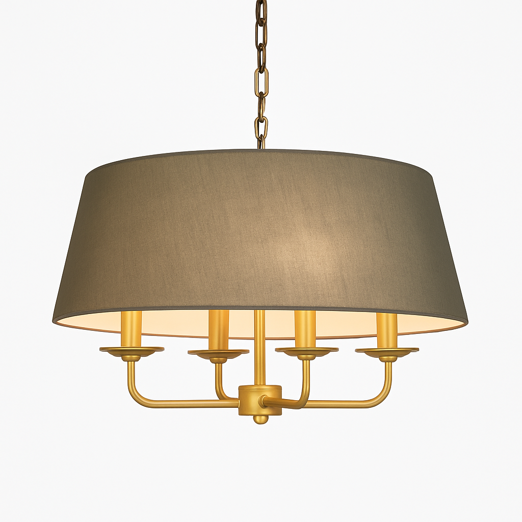 lustre minimaliste en tissu pour un éclairage moderne et élégant