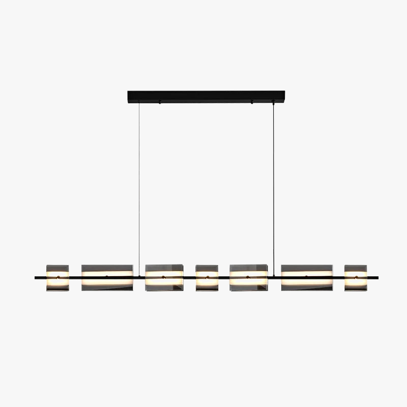 lustre minimaliste italien en cuivre et verre moderne
