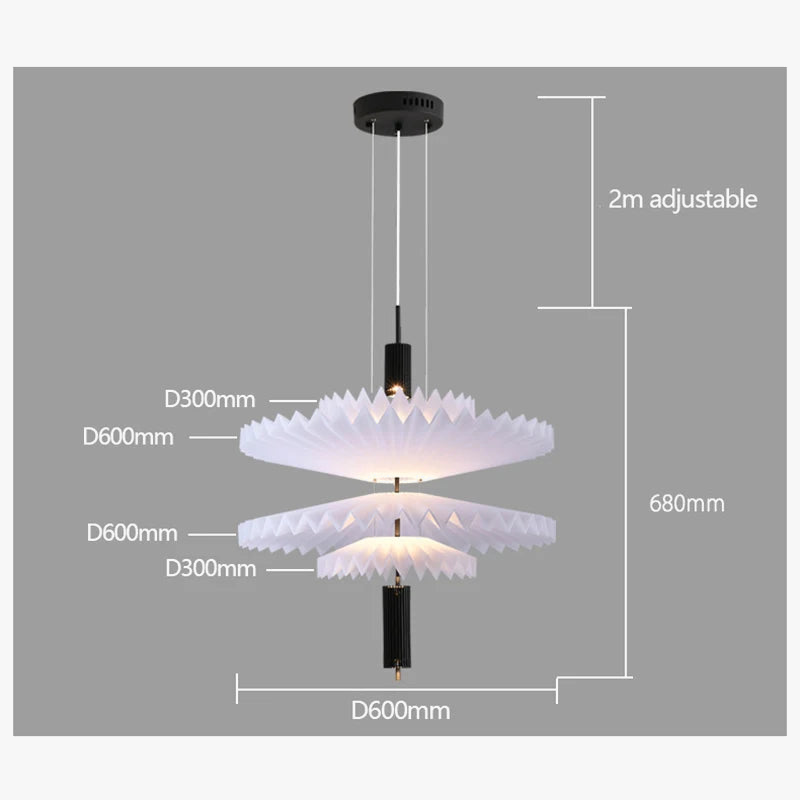 lustre minimaliste led art créatif pour intérieur moderne