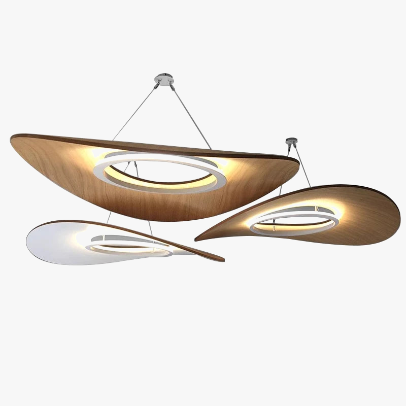 lustre minimaliste moderne en bois design danois