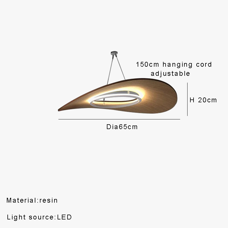 lustre minimaliste moderne en bois design danois