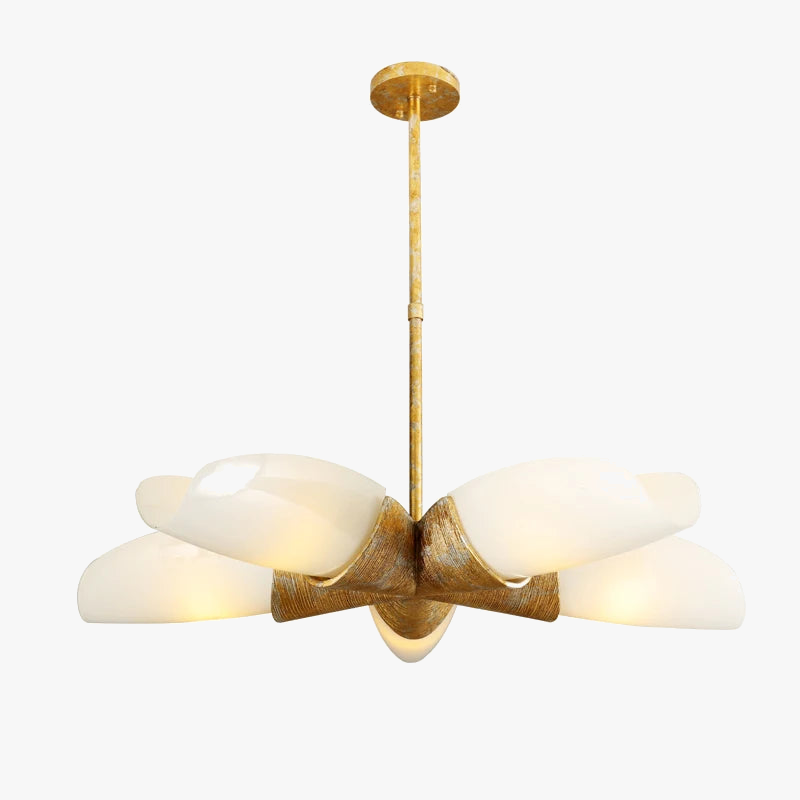 lustre minimaliste moderne en verre pour intérieur élégant