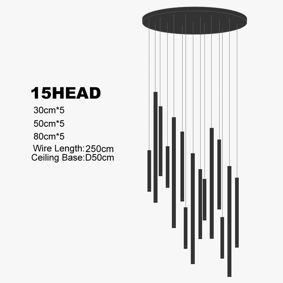 lustre minimaliste postmoderne en métal led double loft éclairage intérieur