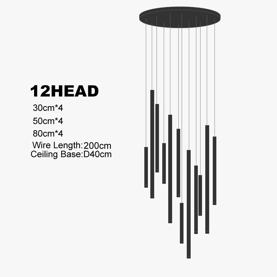 lustre minimaliste postmoderne en métal led double loft éclairage intérieur