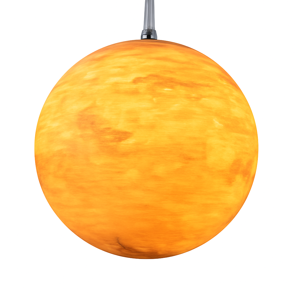 lustre moderne acrylique en forme de planète et lune