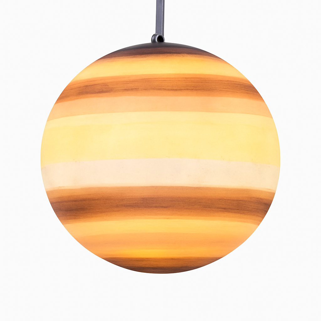 lustre moderne acrylique en forme de planète et lune