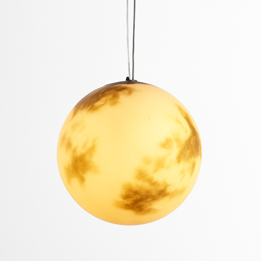 lustre moderne acrylique en forme de planète et lune