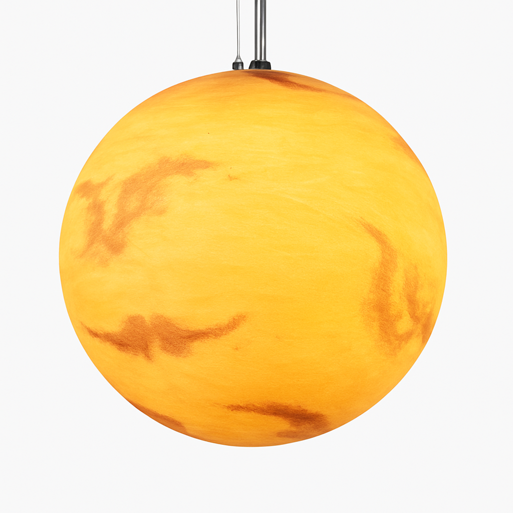 lustre moderne acrylique en forme de planète et lune