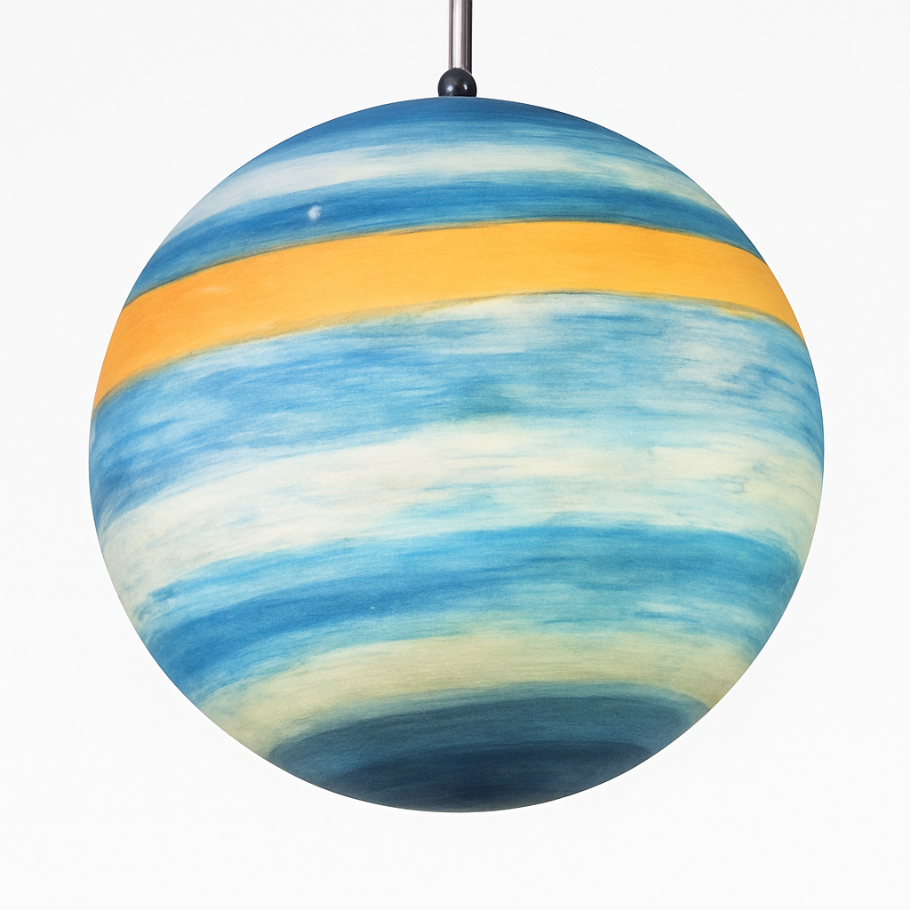 lustre moderne acrylique en forme de planète et lune