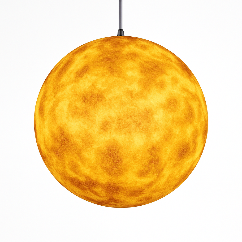 lustre moderne acrylique en forme de planète et lune