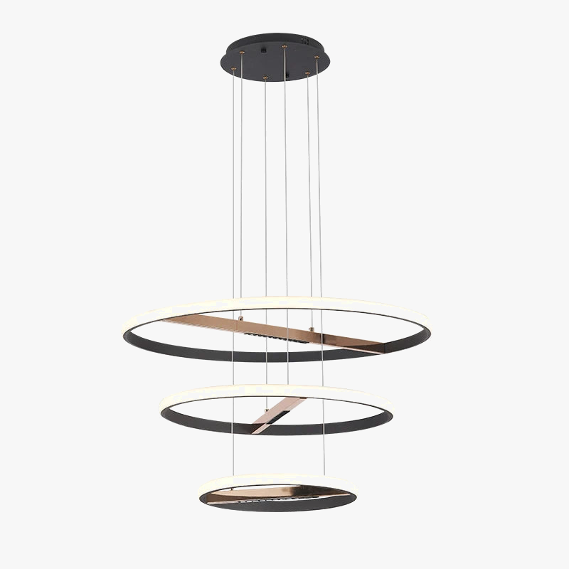 lustre moderne à anneau rond pour éclairage intérieur