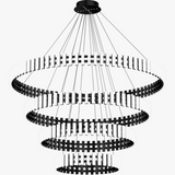 lustre moderne art rond carré pour décoration restaurant
