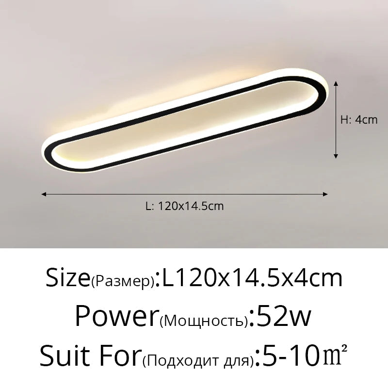 lustre moderne avec bande led robuste pour éclairage intérieur
