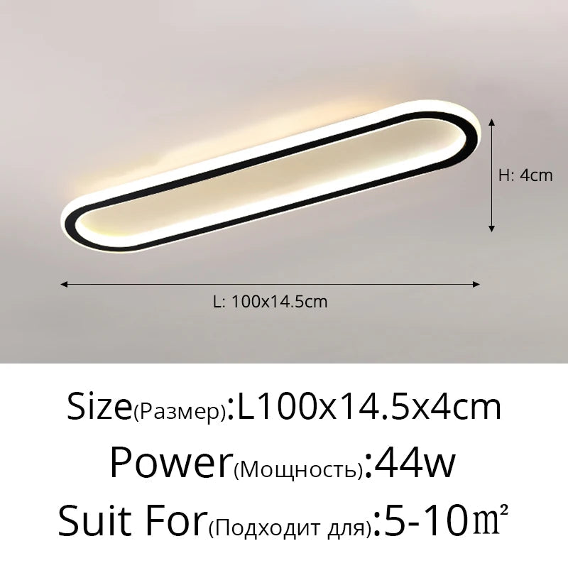 lustre moderne avec bande led robuste pour éclairage intérieur