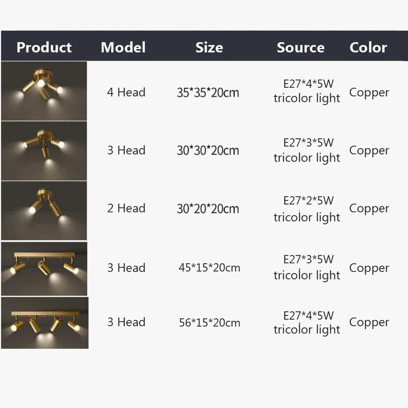 lustre moderne avec projecteurs led pour intérieur