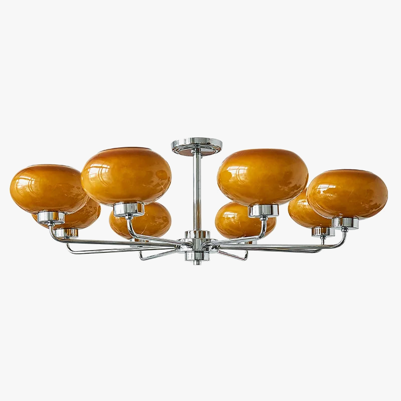 lustre moderne bauhaus en verre pour salon nordique