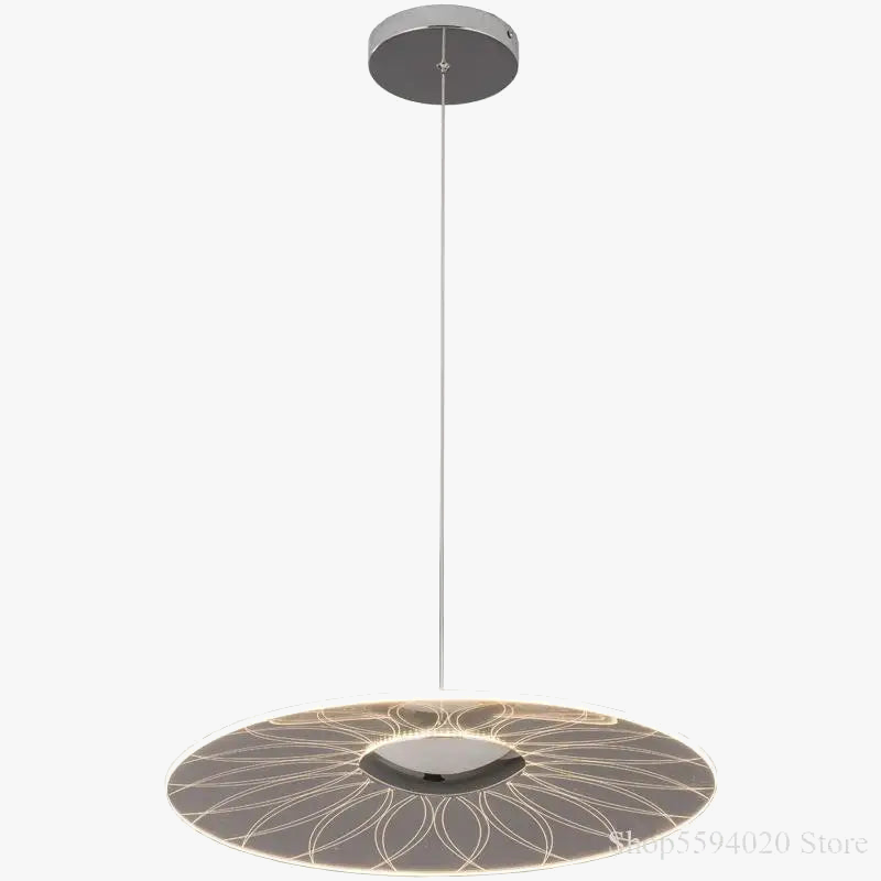 lustre moderne circulaire en acrylique à led décoration intérieure