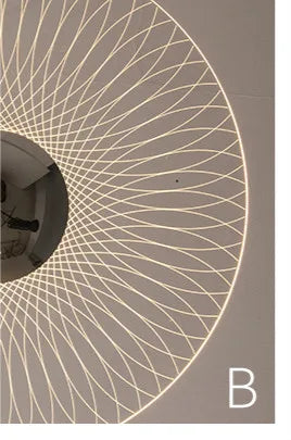 lustre moderne circulaire en acrylique à led décoration intérieure