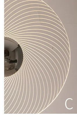 lustre moderne circulaire en acrylique à led décoration intérieure